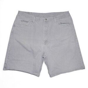 Wrangler Men’s Jean Shorts Size 38/40 Denim Jorts Loose Fit Baggy Vintage Gray
